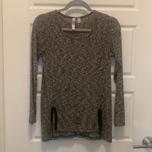 ALYA slit front sweater